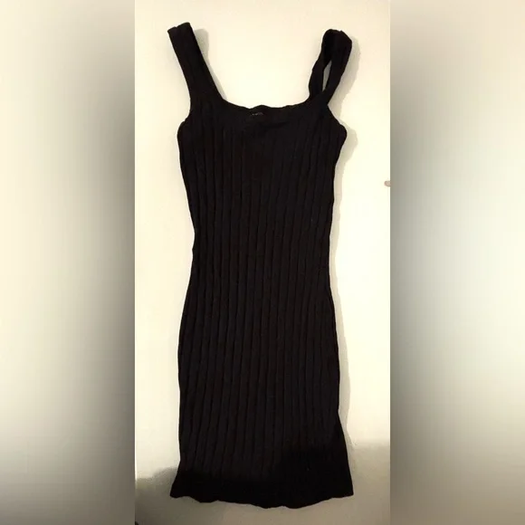 SHEIN Black Ribbed Dress - Picture 1 of 2
